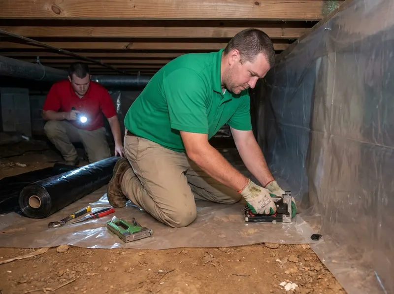 Crawlspace Moisture & Pest Barrier Installation in Birmingham, AL